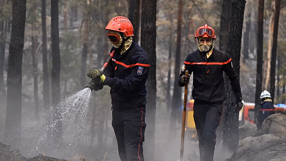 Fransa'da orman yangınları temmuz ortasında rekor seviyeye ulaştı