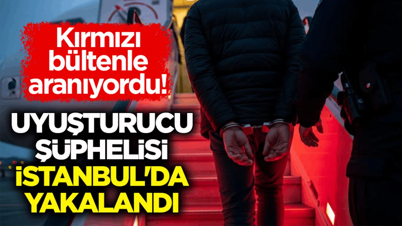 Kırmızı bültenle aranıyordu! Uyuşturucu şüphelisi İstanbul'da yakalandı