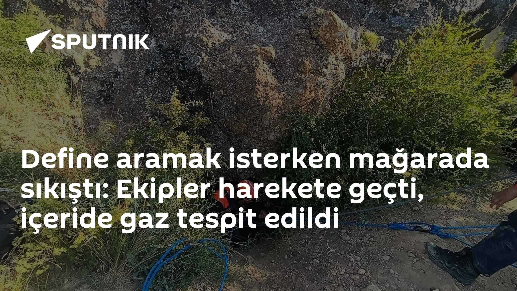 Define aramak isterken mağarada sıkıştı: Ekipler harekete geçti, içeride gaz tespit edildi