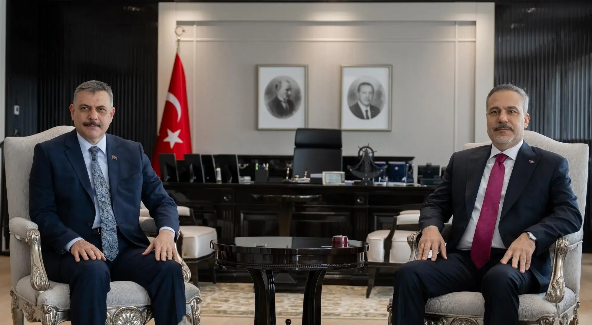 Dışişleri Bakanı Hakan Fidan, İçişleri Bakanı Mustafa Çiftçi ile görüştü