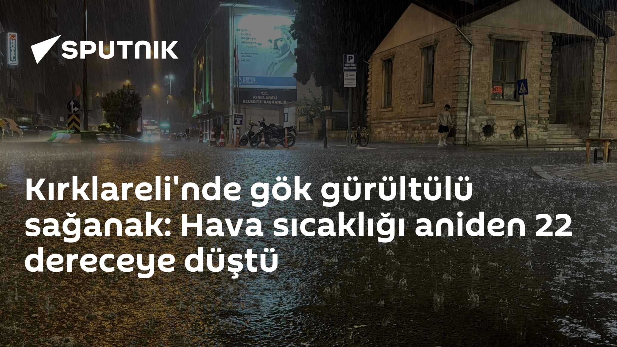 Kırklareli'nde gök gürültülü sağanak: Hava sıcaklığı aniden 22 dereceye düştü