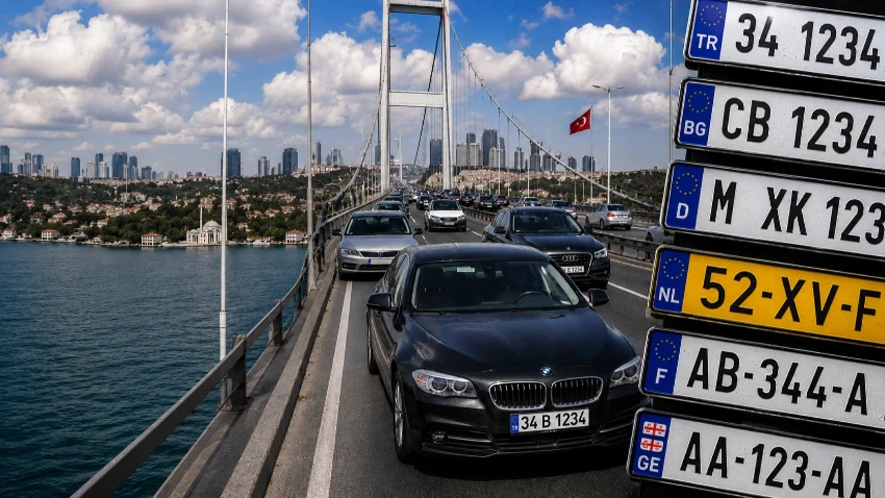Milyonlarca sürücüyü ilgilendiriyor: Yabancı plakalı araçlarla ilgili yeni düzenleme
