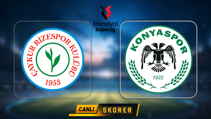 CANLI | Süper Lig'de Rizespor - Konyaspor maçı