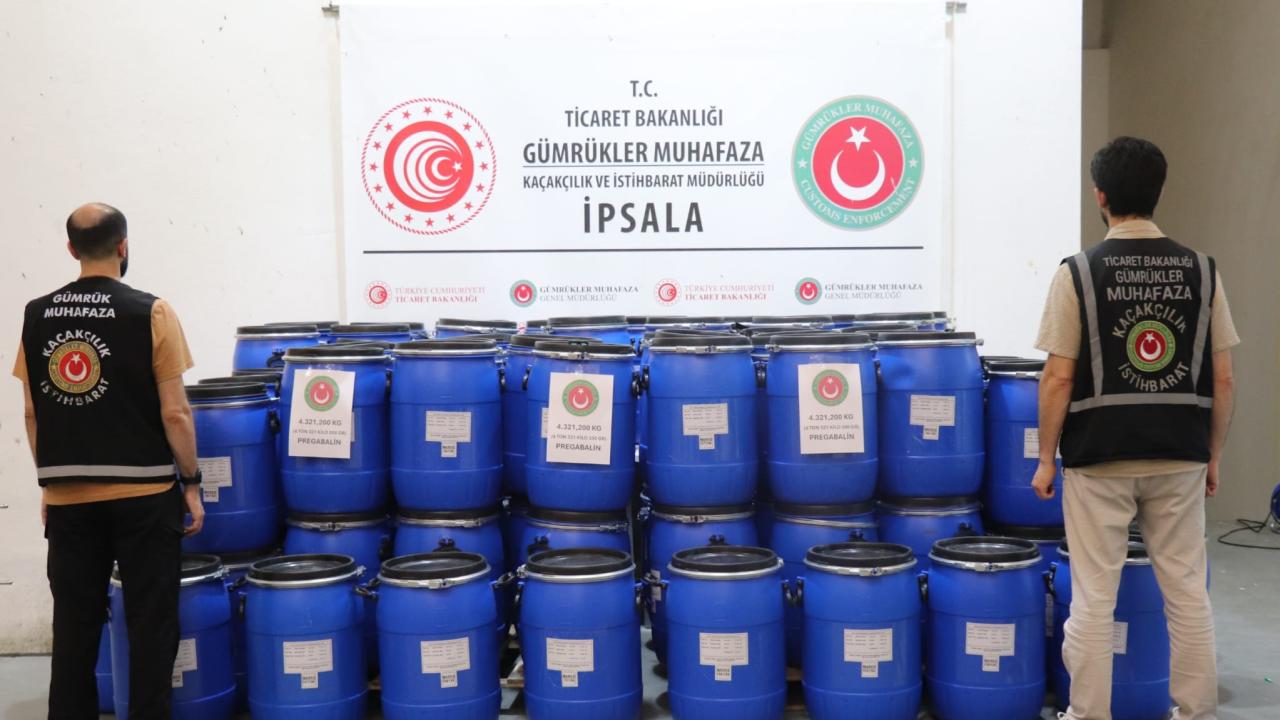 İpsala'da 4,3 ton uyuşturucu ele geçirildi