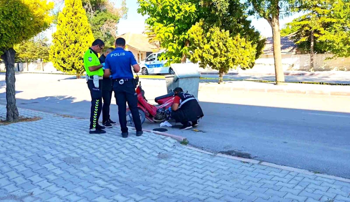 Sultanhanı'nda motosikletli kalp krizi can aldı