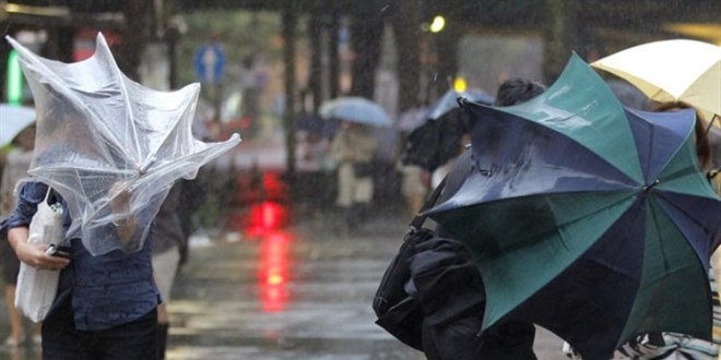 Meteoroloji'den sağanak ve kuvvetli rüzgar uyarısı