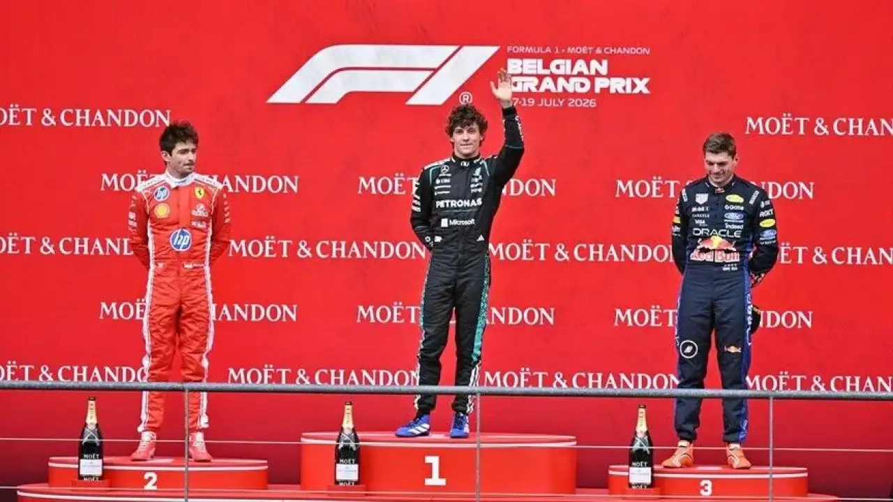 Formula 1 Belçika Grand Prix’sinde zafer Kimi Antonelli’nin