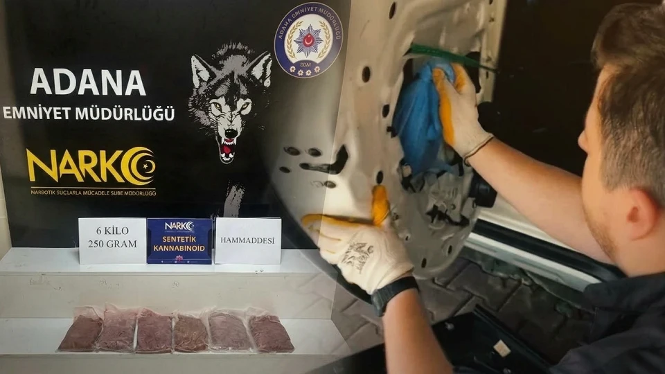 Adana Narkotik Operasyonu: Otomobilin kapısından tam 625 kiloluk uyuşturucu ham maddesi çıktı | Asayiş Haberleri