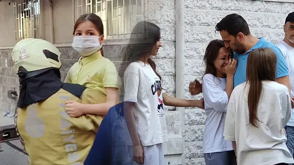Yangından kurtarılan Beyza'nın ilk sorusu yürekleri ısıttı! İtfaiye eri sözünü tuttu