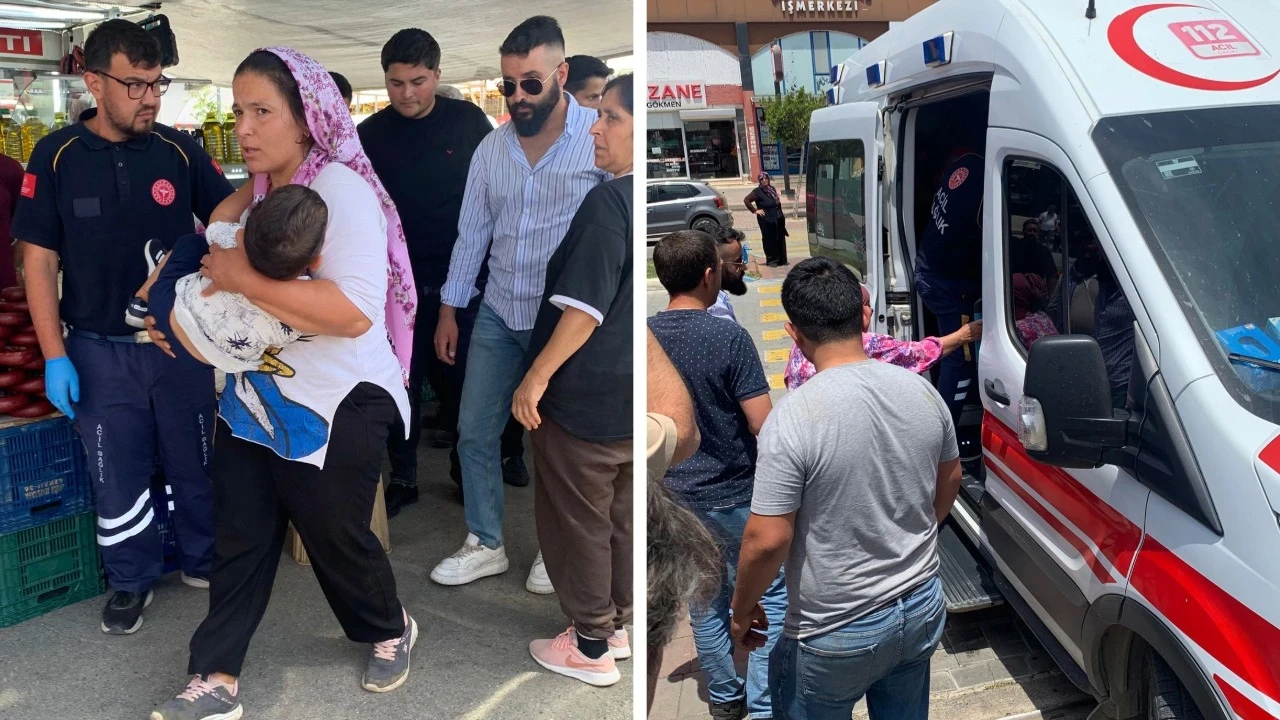 4 yaşındaki Ömer'e pazarda yorgun mermi isabet etti