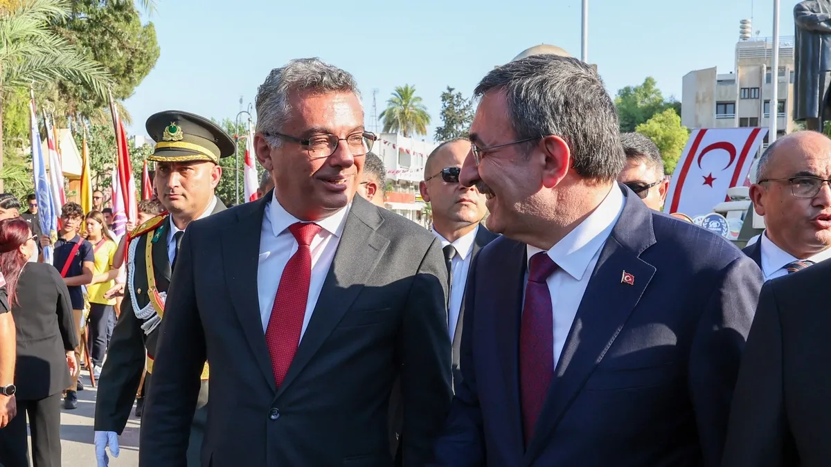 Cumhurbaşkanı Yardımcısı Cevdet Yılmaz KKTC'den Doğu Akdeniz mesajı verdi! 'Kıbrıs asla bir Rum adası...