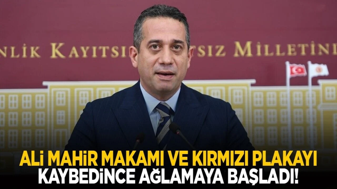 Ali Mahir makamı ve kırmızı plakayı kaybedince ağlamaya başladı!