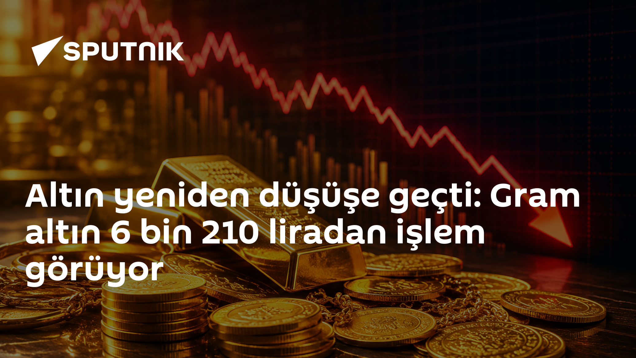 Altın yeniden düşüşe geçti: Gram altın 6 bin 210 liradan işlem görüyor