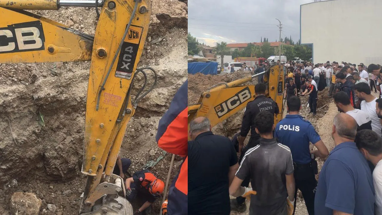 Toprak bir anda çöktü! Baba ve oğlu göçük altında kaldı