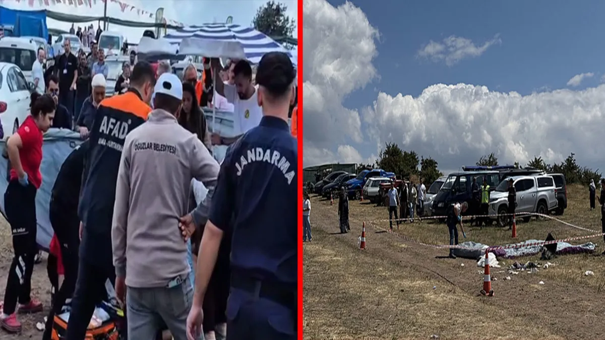 Çorum'da acı kaza! Yamaç paraşütüyle 30 metre yükseklikten düştü: Pilot hayatını kaybetti
