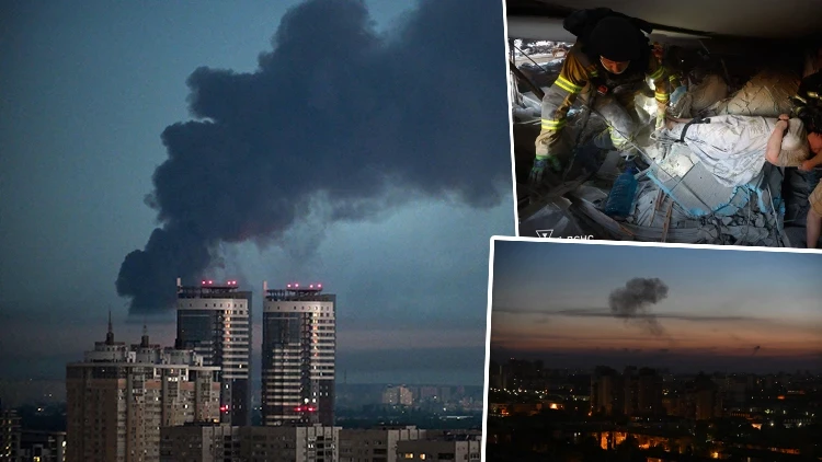 Rusya'dan Kiev'e büyük çaplı 'intikam saldırısı!' NATO ülkesinde alarm: Savaş uçakları harekete geçti