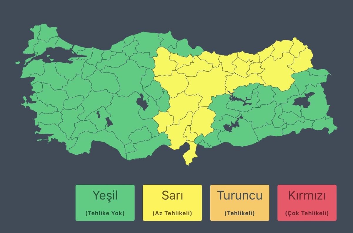AFAD'dan 'sağanak' uyarısı