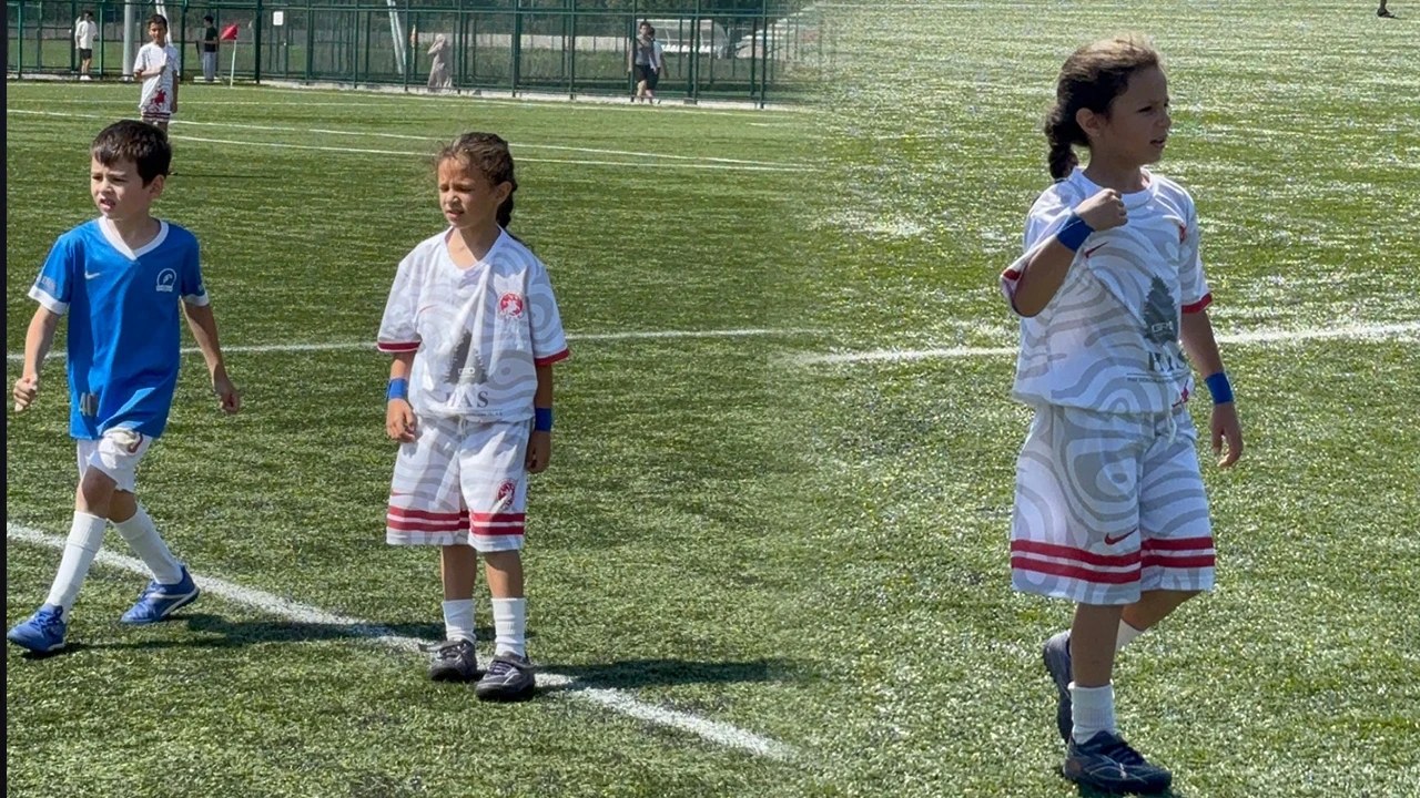 Mini Minikler Turnuvası başladı: Sahanın tek kız futbolcusu alkış topladı