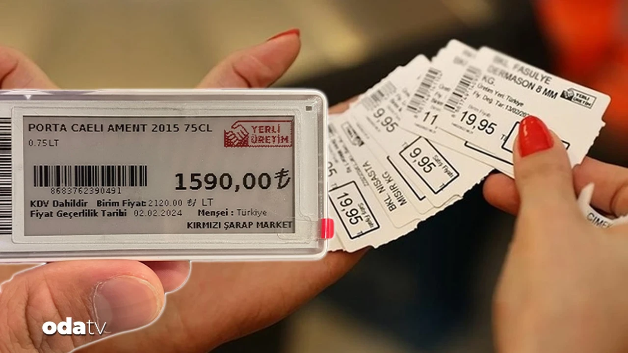 Kağıt etiket tarihe karışıyor... İşte marketlerde yeni dönem... Elektronik raf etiketi