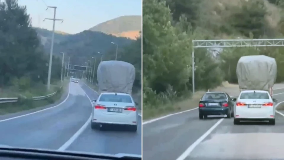 Karabük-Yenice kara yolu trafik ihlali: Hatalı sollama yapan sürücüler kamerada