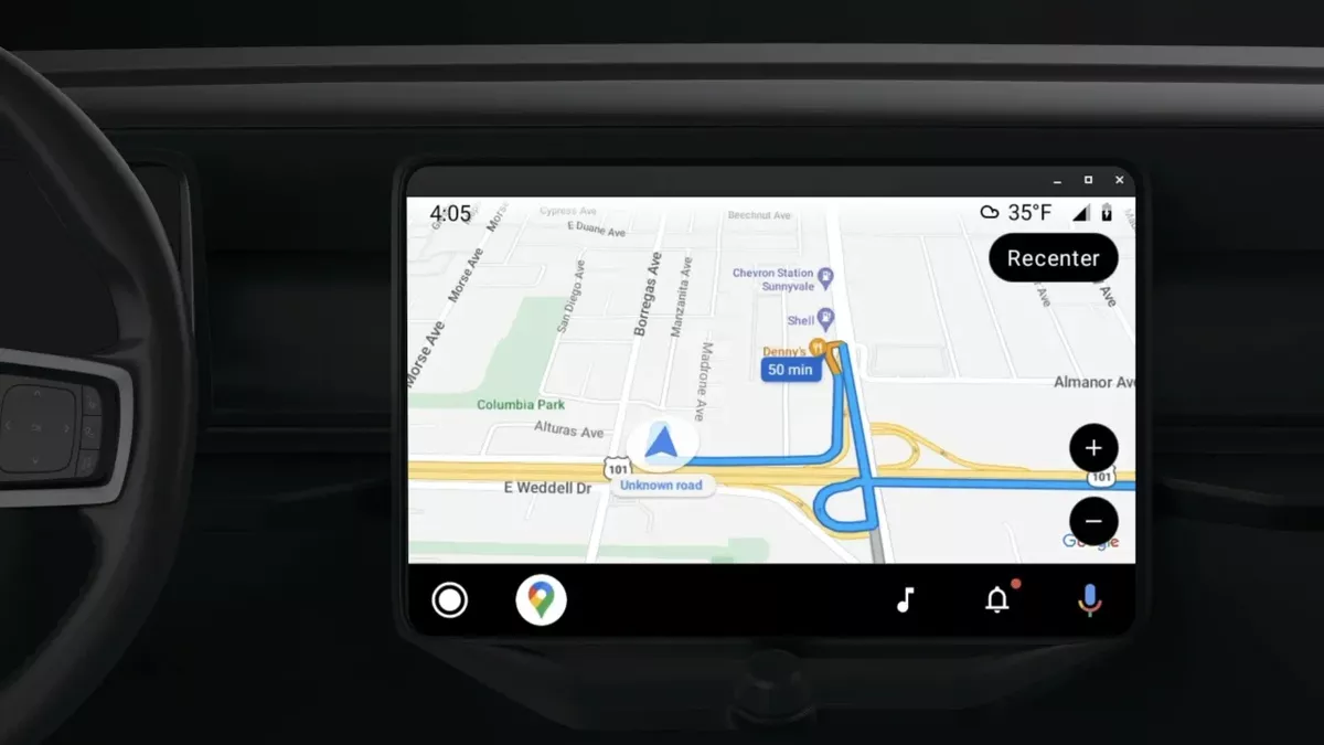 Google Maps ve Android Auto'ya Yeni Özellikler