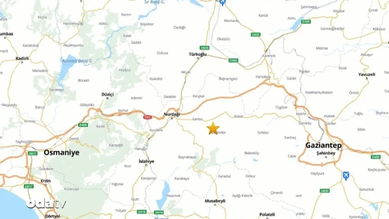 Gaziantep'te korkutan deprem