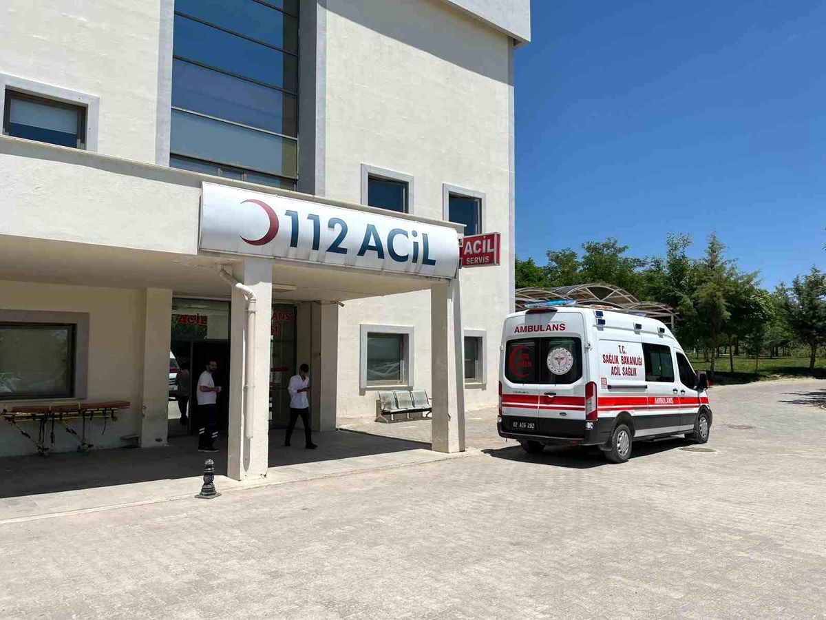 Besni'de otomobil şarampole yuvarlandı: 2 yaralı