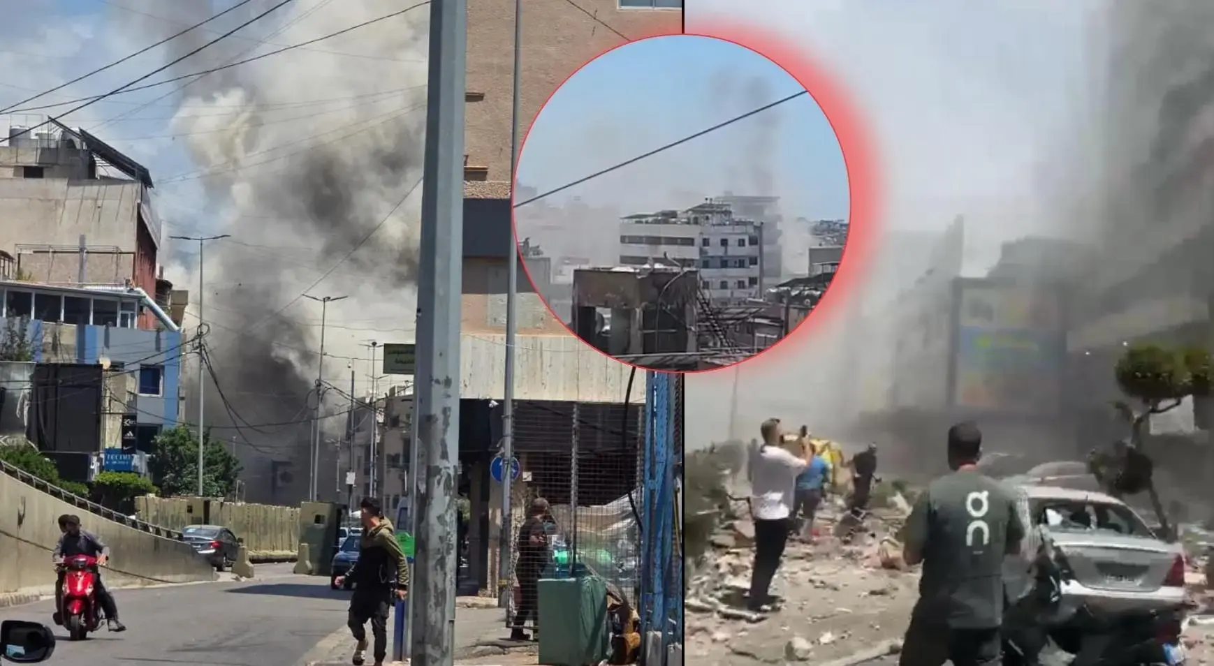 İsrail’den Lübnan'a bombardıman! Beyrut banliyölerinde şiddetli patlamalar