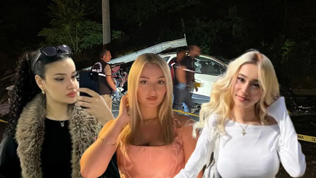 Yanan araçta can vermişlerdi! 3 genç kızın kaza öncesi son görüntüsü