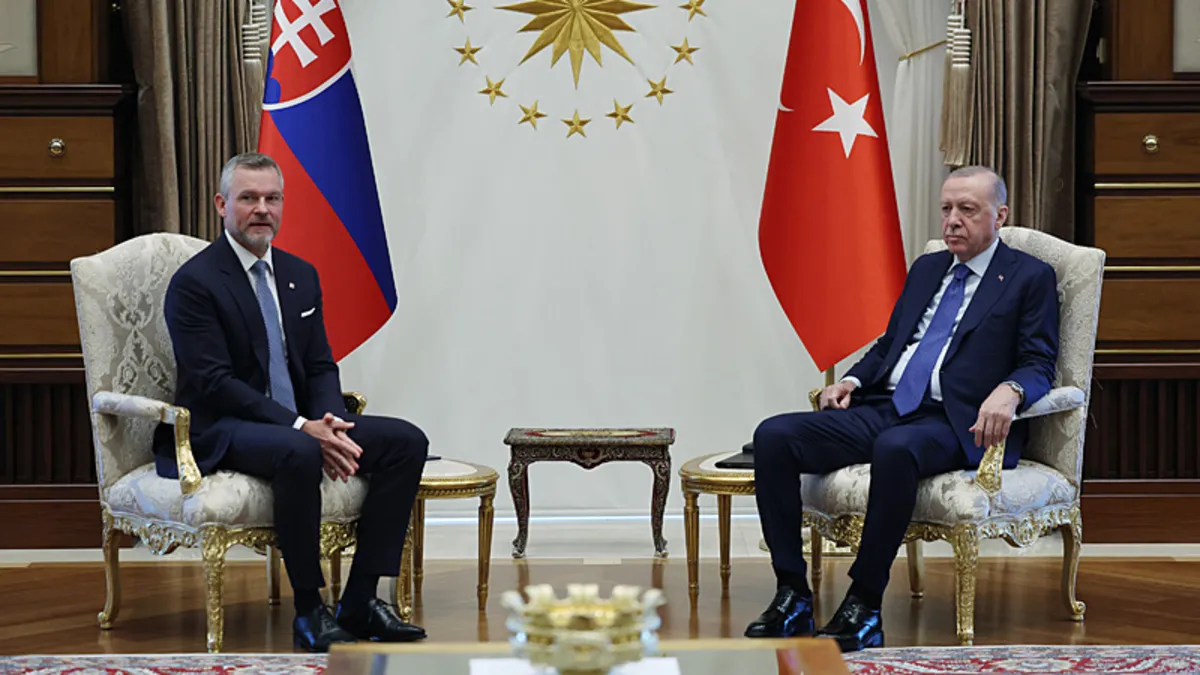 Başkan Recep Tayyip Erdoğan Slovakya Cumhurbaşkanı Pellegrini ile görüştü!