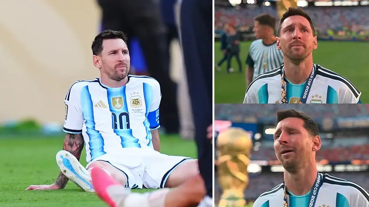 Lionel Messi, madalya töreninin ardından gözyaşlarını tutamadı