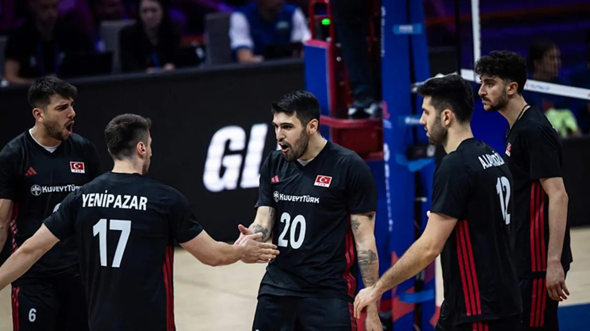 A Milli Erkek Voleybol Takımı, Belçika'ya set vermedi!