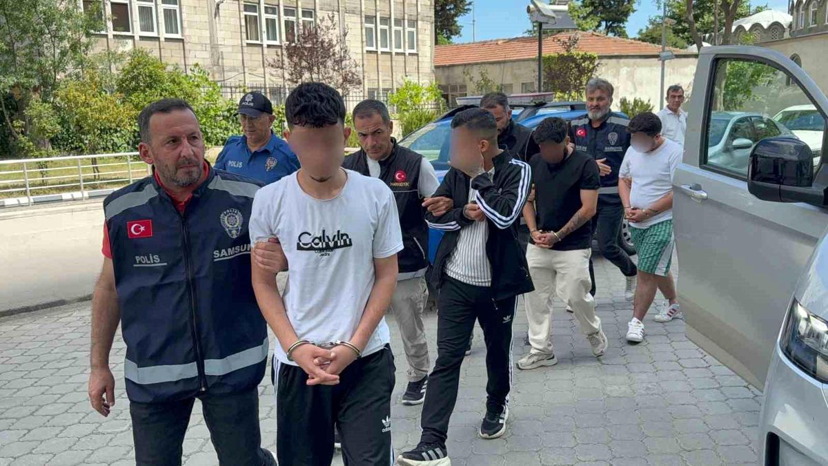Samsun'da uyuşturucu ticaretinden 4 kişi adliyeye sevk edildi