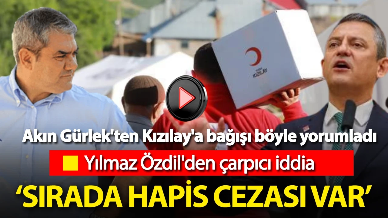 Yılmaz Özdil: Sırada Özgür Özel'e hapis cezası var... Kızılay'a 150 Bin TL'lik bağışın perde arkası