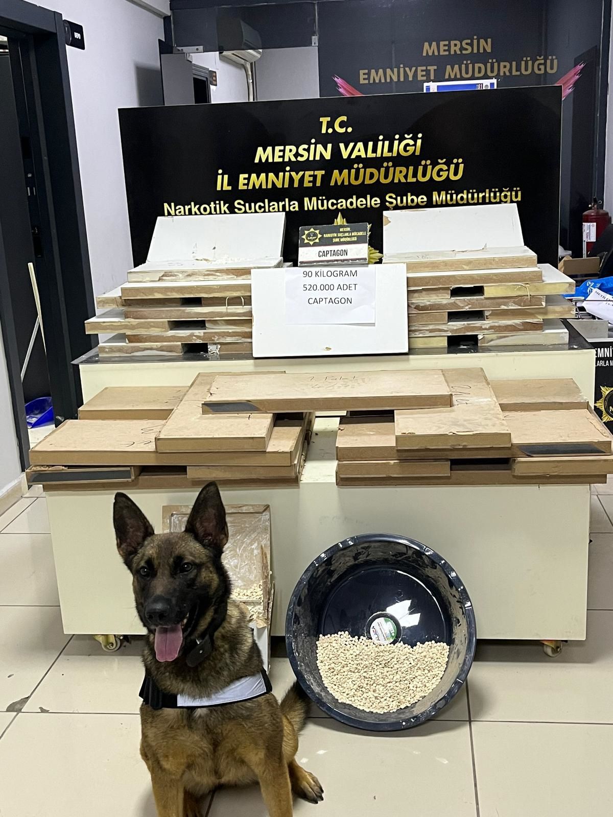 Mersin'de 520 bin uyuşturucu hap ele geçirildi; 2 tutuklama