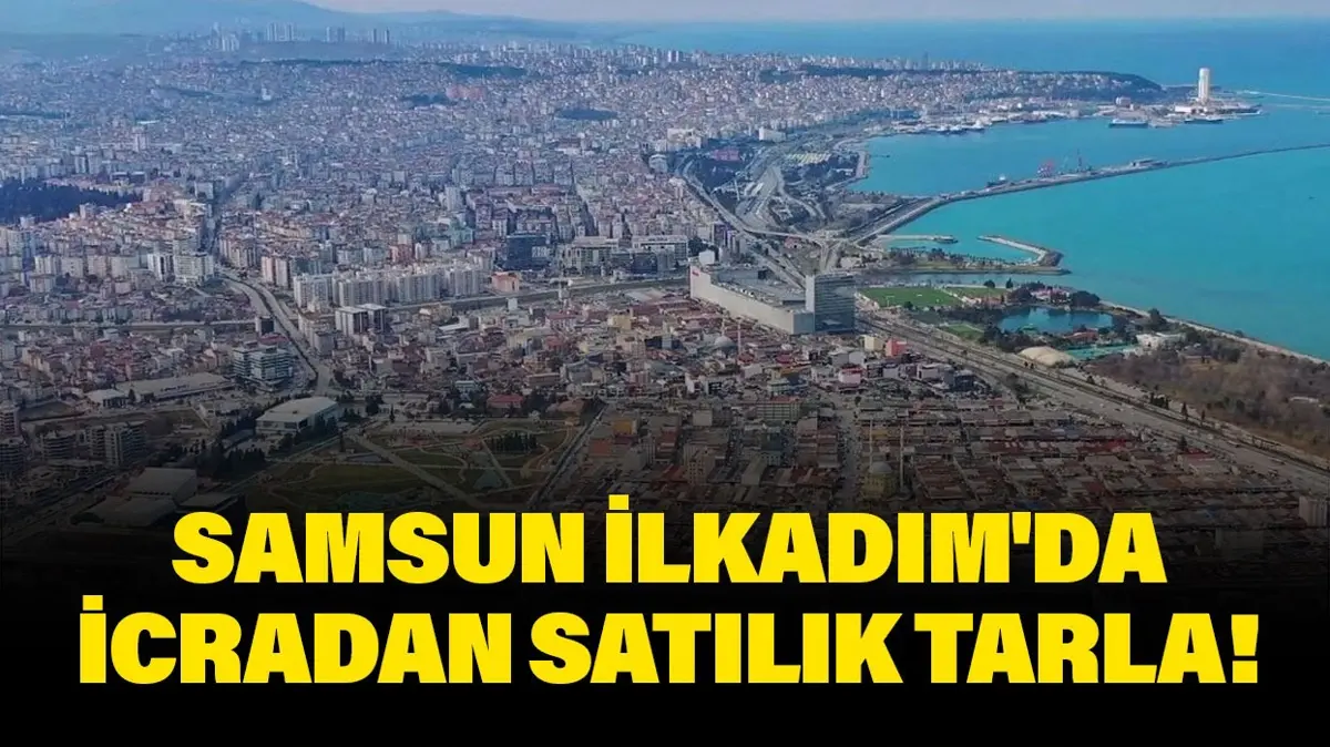 Samsun İlkadım'da icradan satılık 1.579 metrekare tarla!