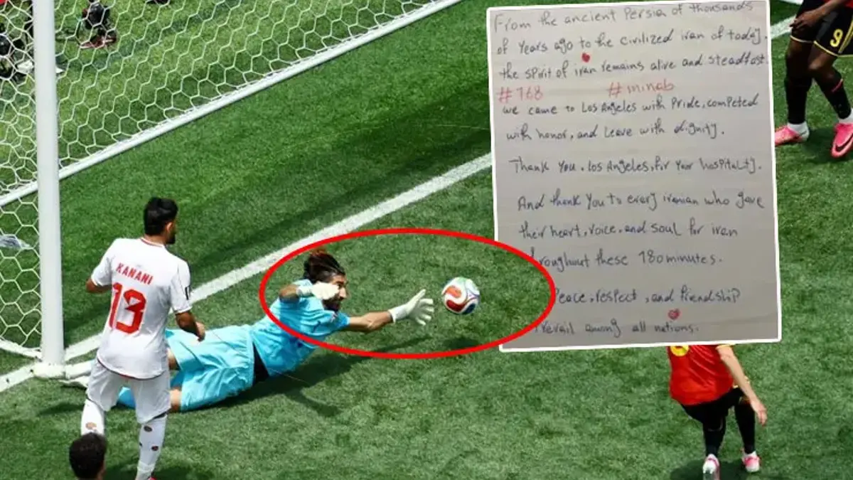 Maçın önüne geçti! İranlı futbolcuların soyunma odasına bıraktığı not olay oldu