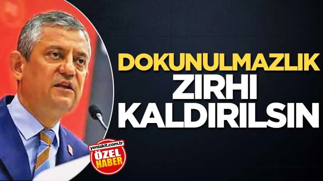 Dokunulmazlık zırhı kaldırılsın