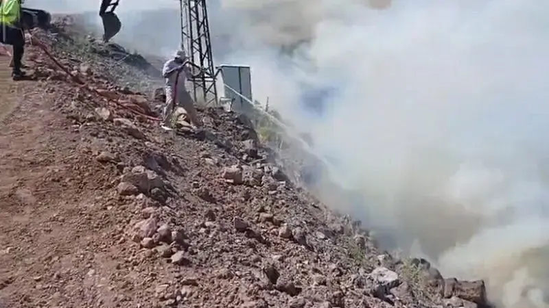 Çanakkale'de makilikte yangın