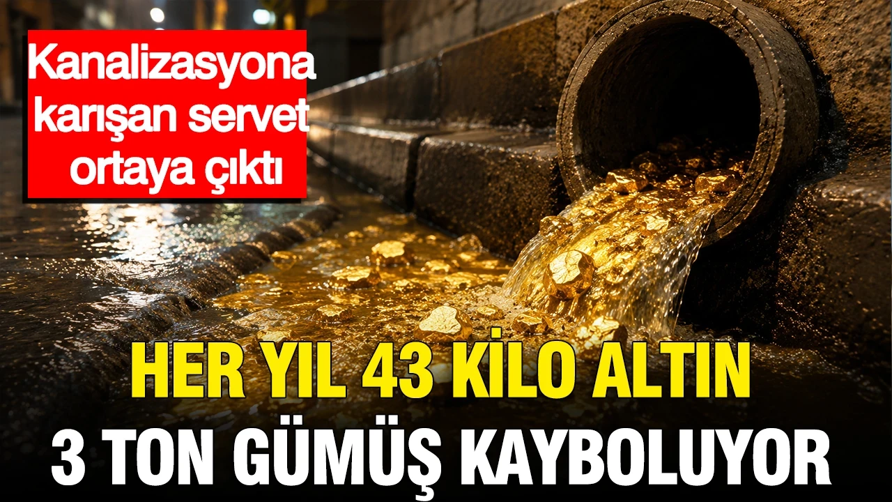 Her yıl 43 kilo altın, 3 ton gümüş kayboluyor: Kanalizasyona karışan servet ortaya çıktı