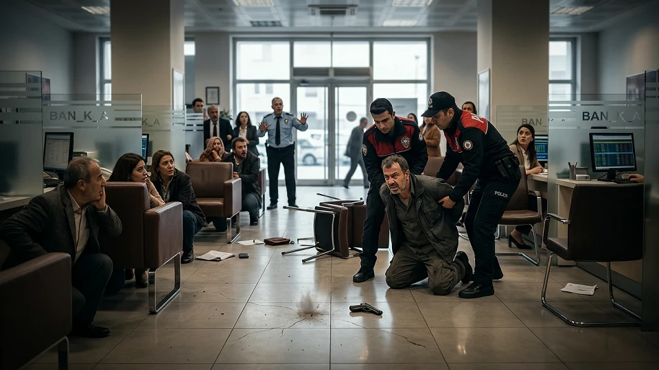 Zonguldak'ta banka şubesinde silahlı eylem: Haciz mağduru fabrika sahibi bir el ateş edip teslim oldu | Gündem Haberleri