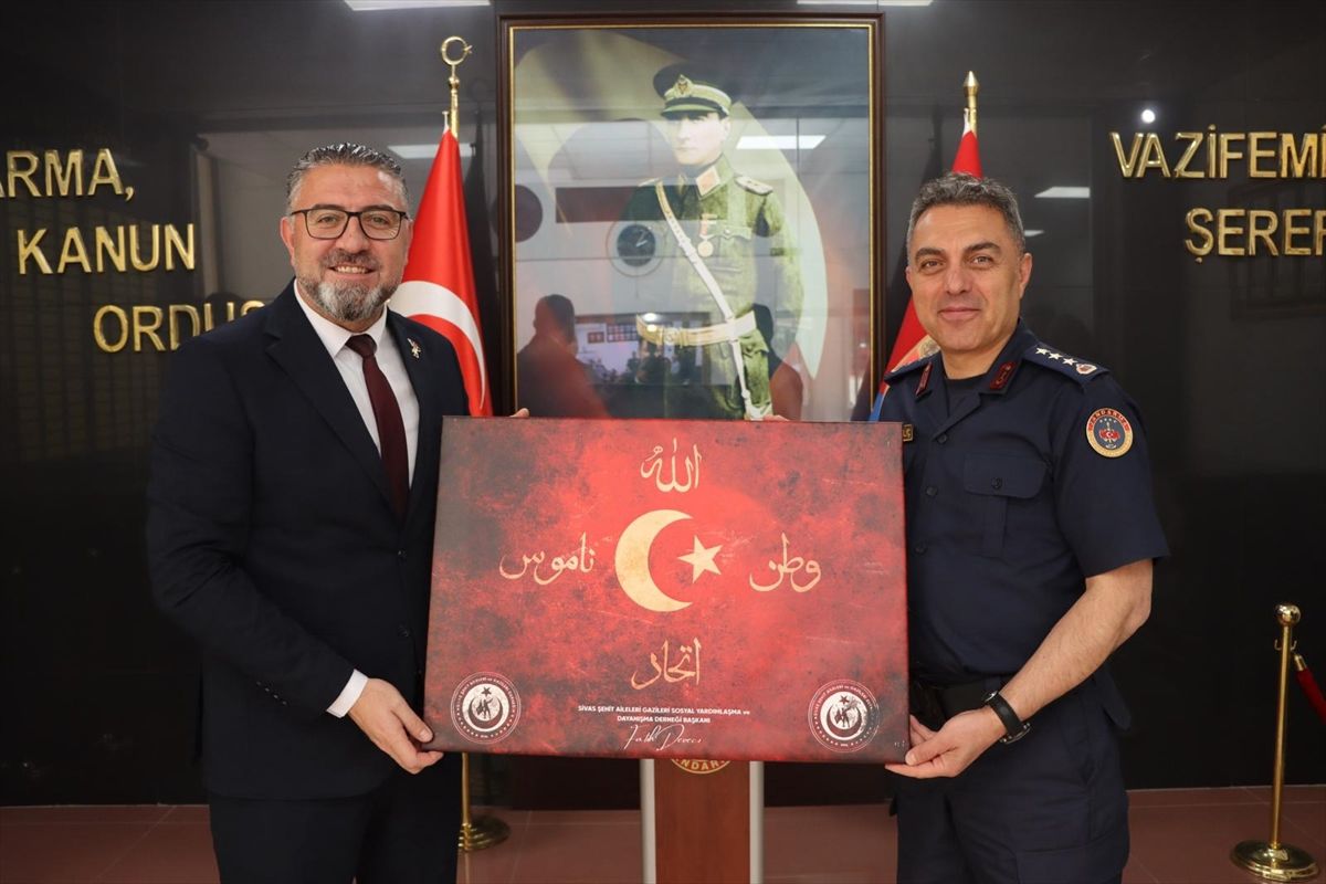 Şehit Aileleri ve Gaziler Dernek Başkanlarından Jandarma Komutanına Ziyaret