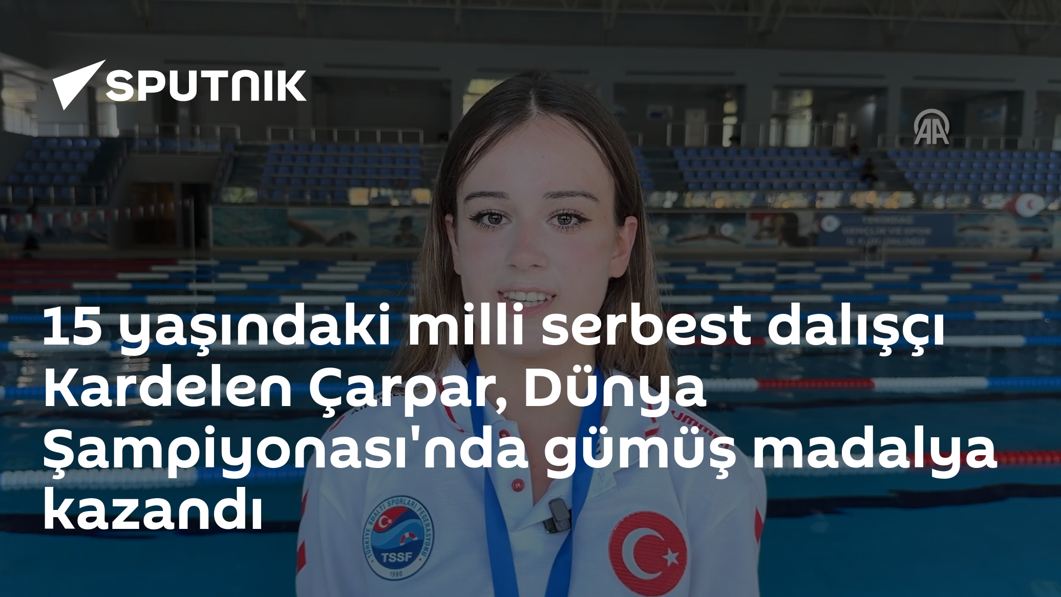 15 yaşındaki milli serbest dalışçı Kardelen Çarpar, Dünya Şampiyonası'nda gümüş madalya kazandı