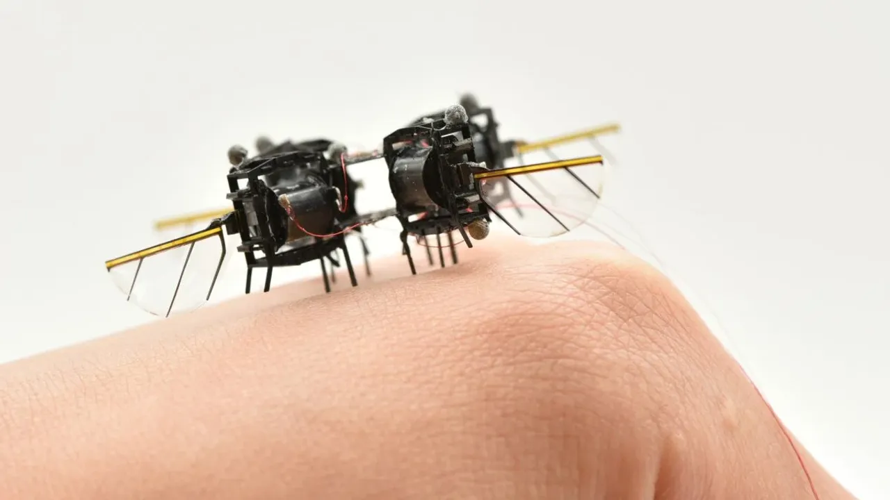 Böcek gibi uçan robot geliştirildi
