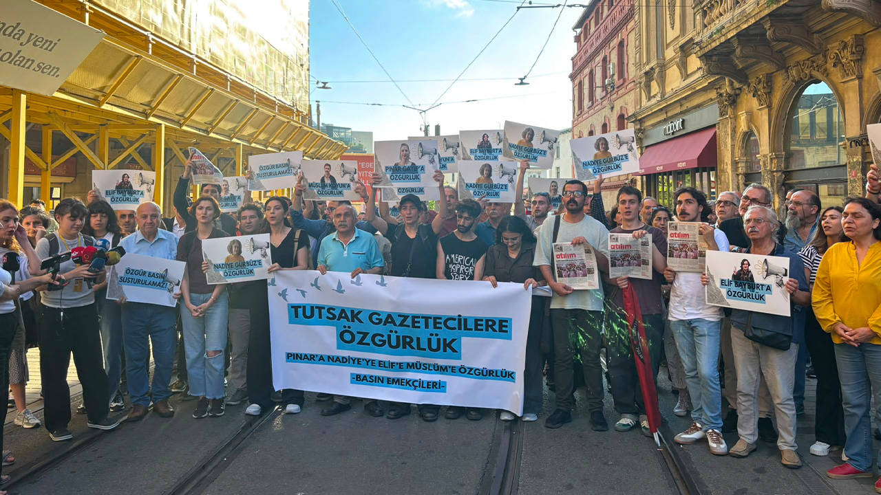 Gazetecilerden tutuklu meslektaşları için çağrı “Gazetecileri susturamazsınız”