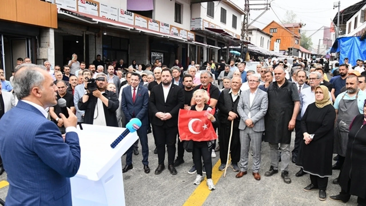 Zorkun Yaylası’nda tamamlanan yol törenle açıldı