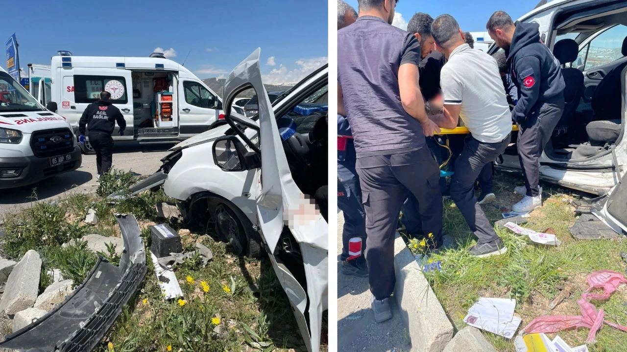 Van'da otomobiller çarpıştı: 4 ölü, 2 yaralı