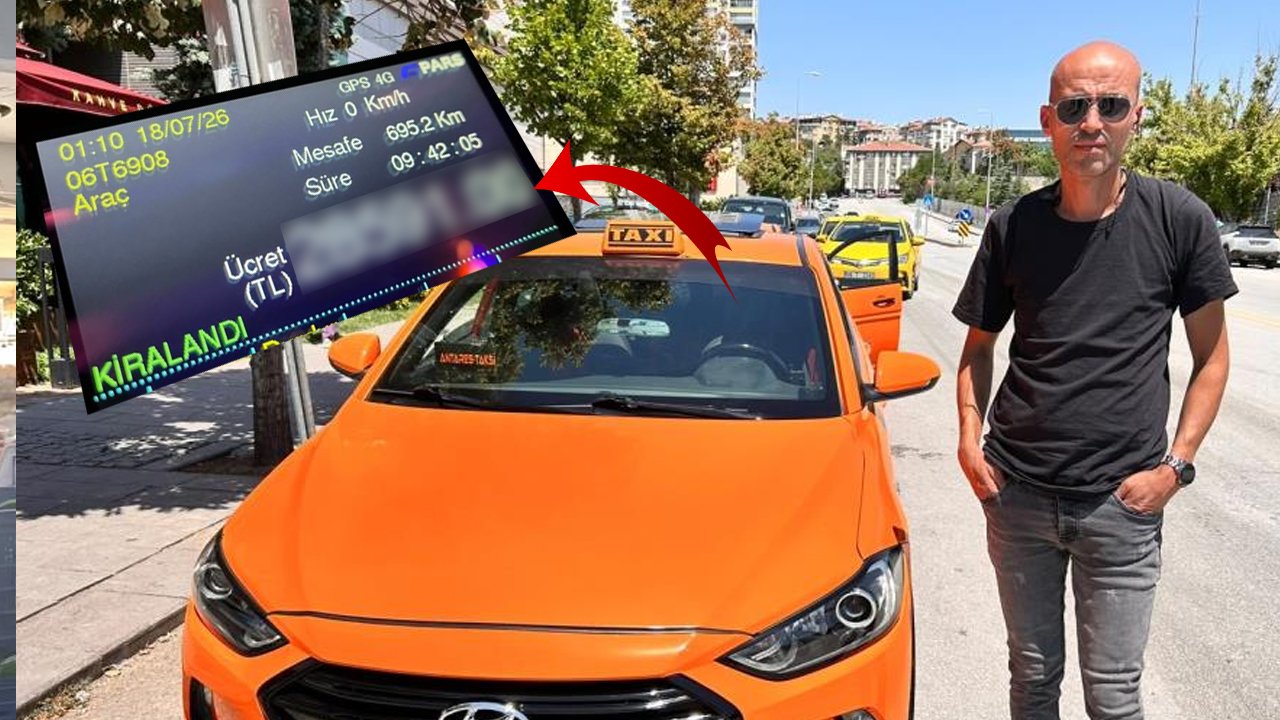 Durağa gelen yolcuların isteğini geri çevirmedi! Ankara'dan Giresun'a taksiyle gittiler: Taksimetre asgari ücreti geçti