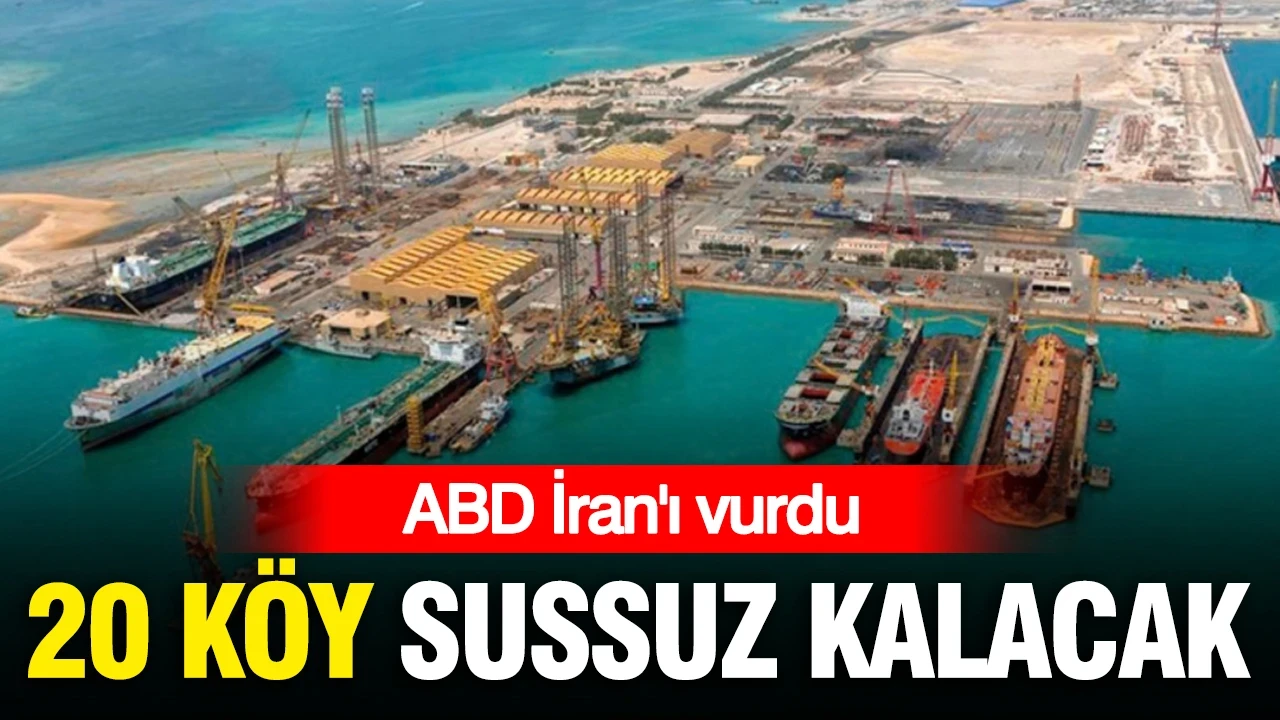 20 köy sussuz kalacak: ABD İran'ın su arıtma tesisini vurdu