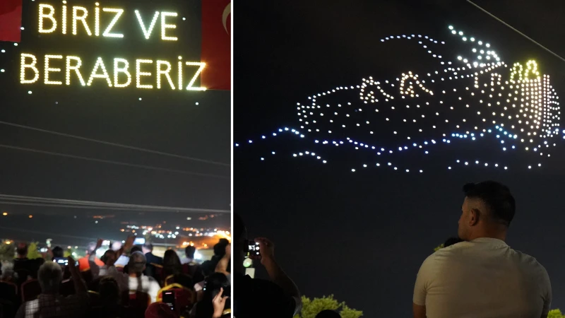 Şırnak’ta Hz. Nuh’u Anma Merasimi’nde ışıklı dron gösterisi